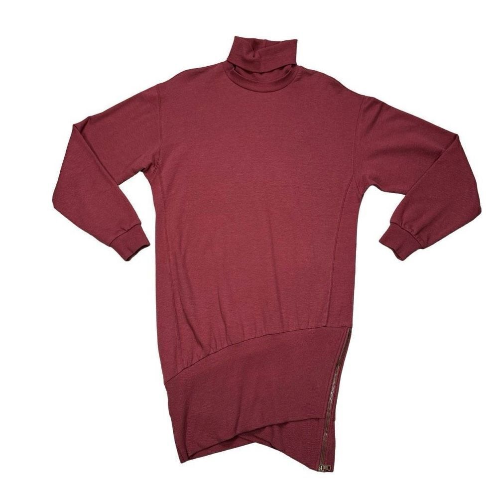 Young Fabulous &‎ Broke Turtleneck Sweater Dress Asymmetrical Women’s Size Small - Picture 4 of 11